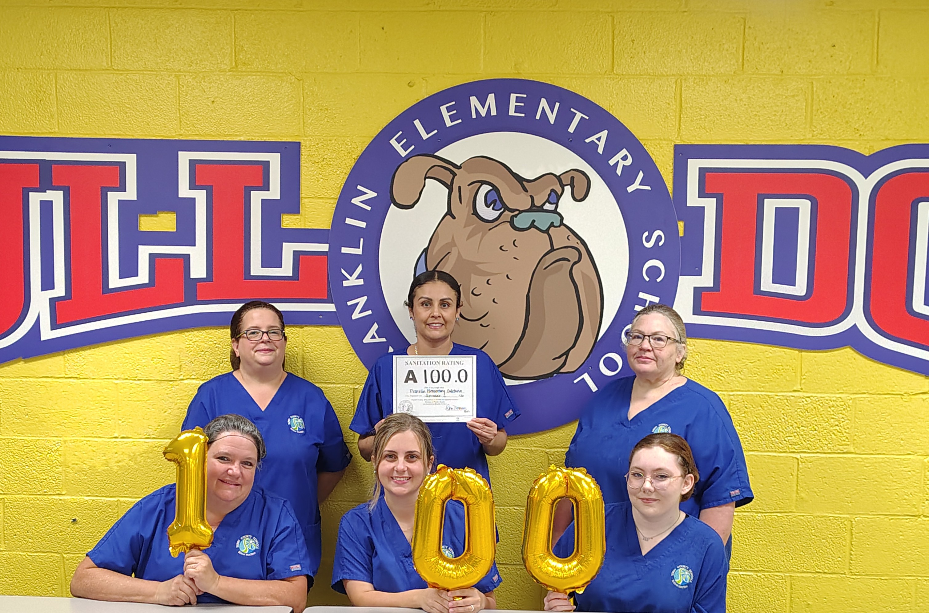 Cafeteria Scores a 100%!