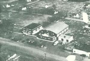 aerial view of Roff High School