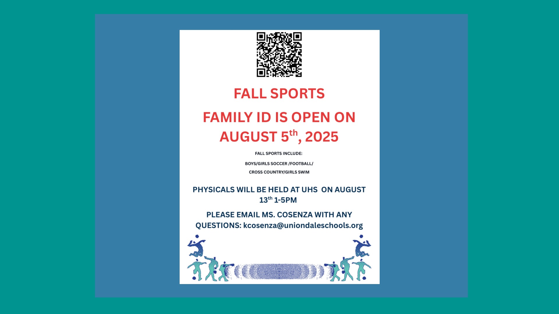 Fall sports physicals 