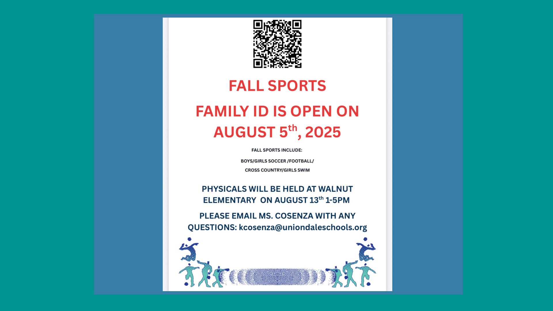 Sports Physicals flyer