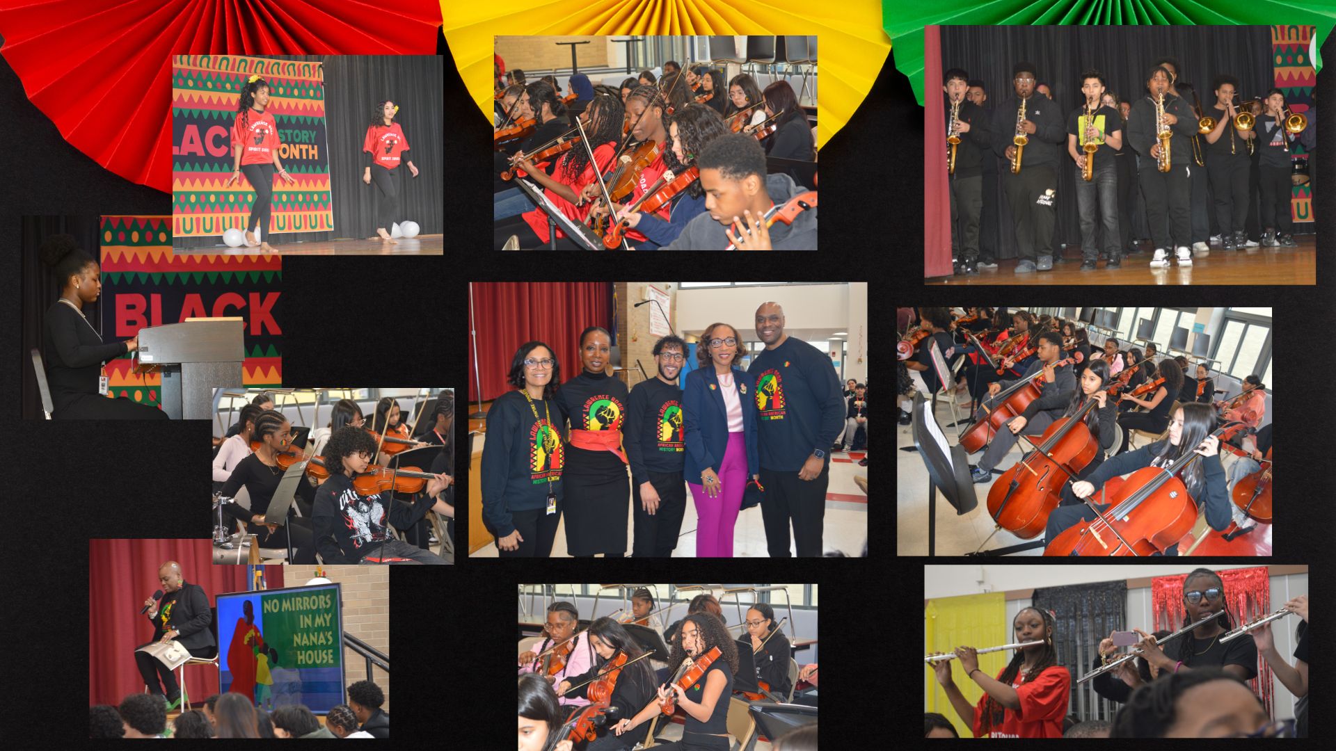 black history month celebration collage