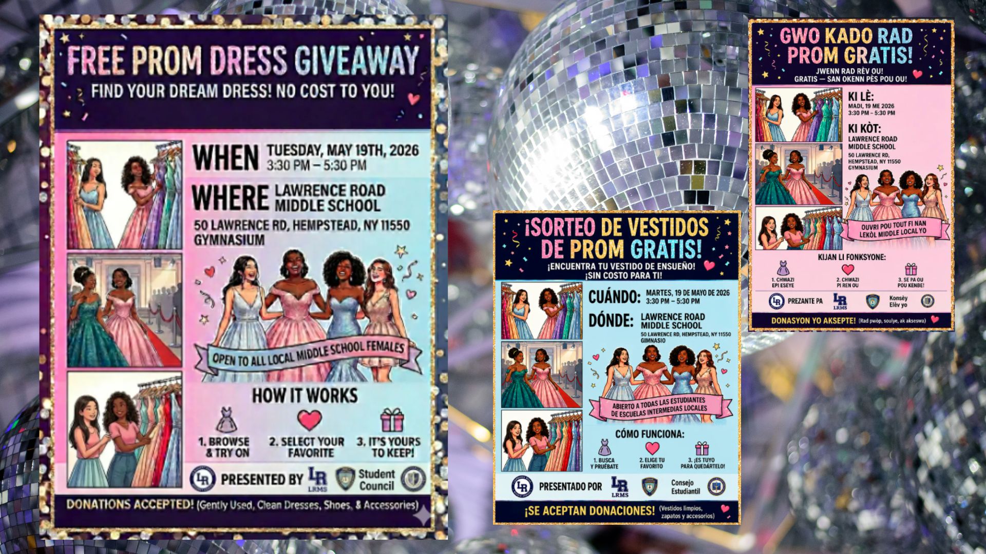 prom dress flyer