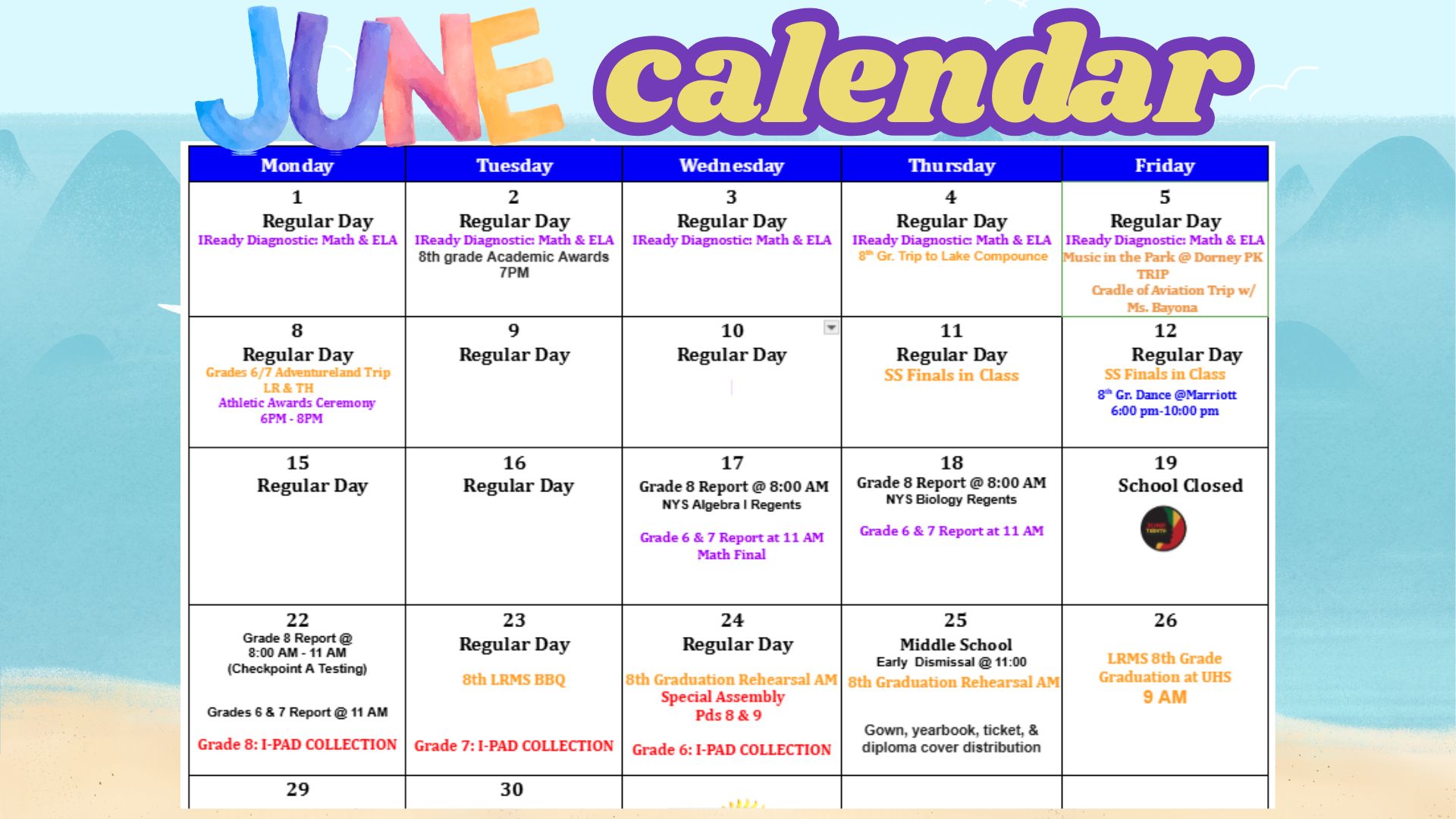 june calendar