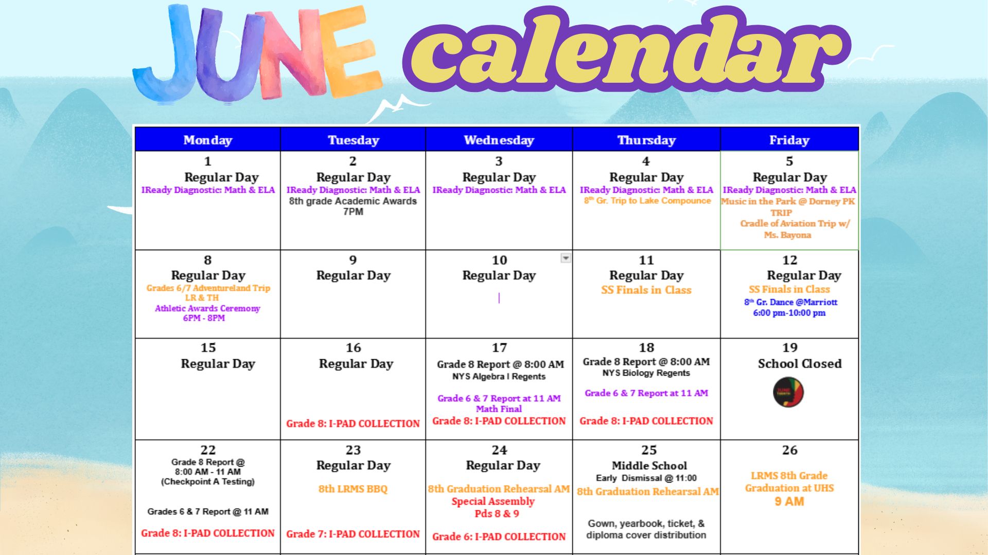 june calendar