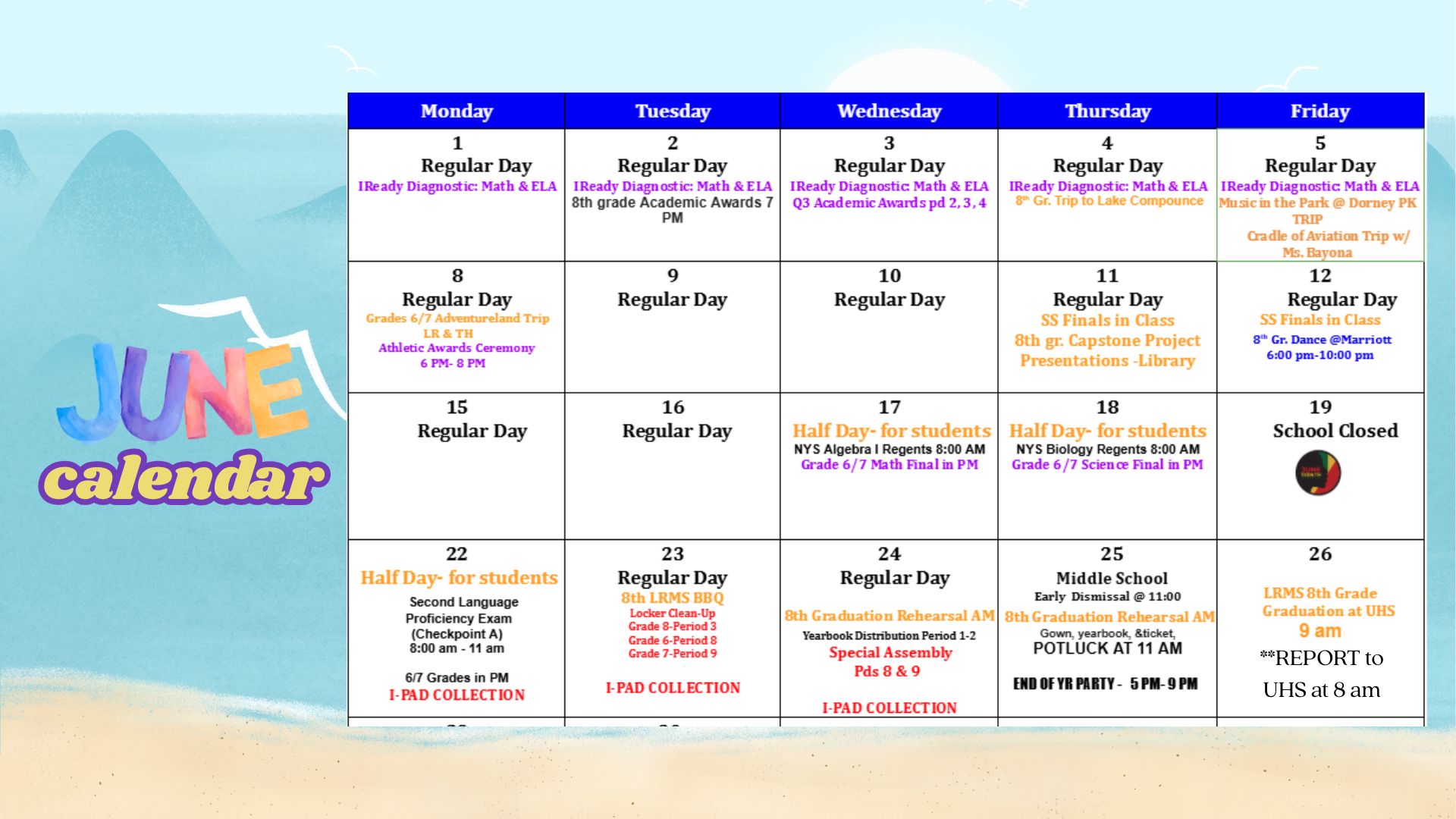 june calendar