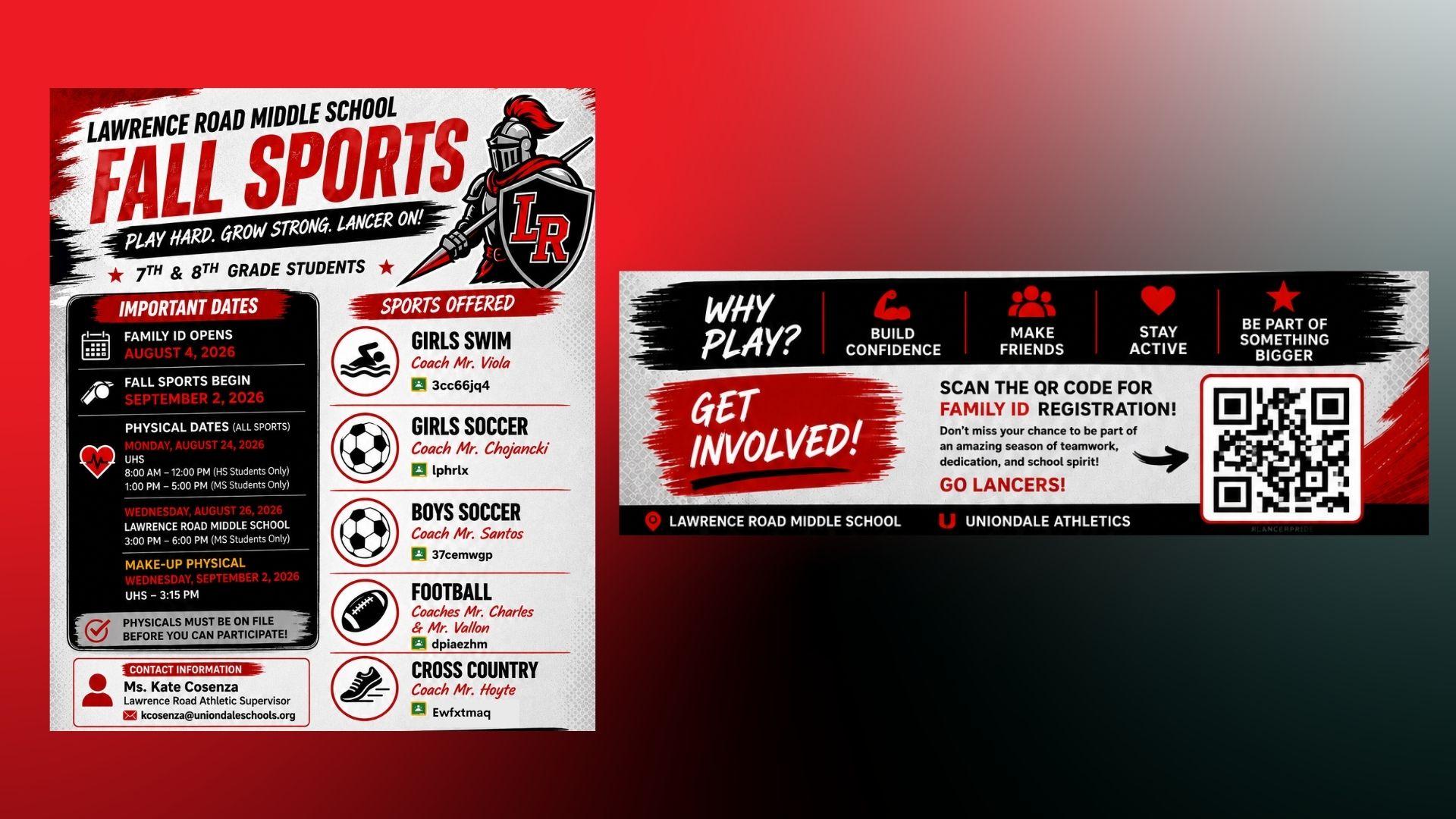 Fall sports flyer