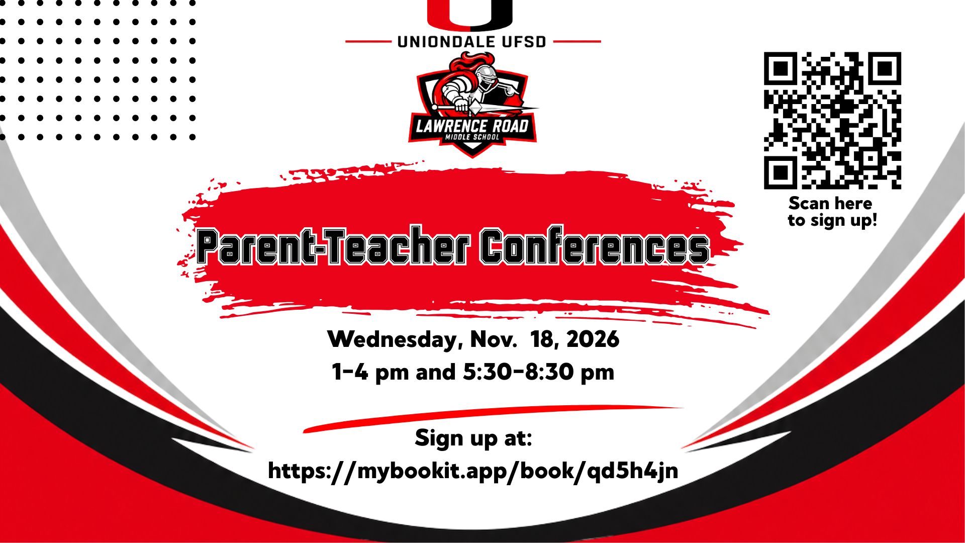 parent teacher conferences banner
