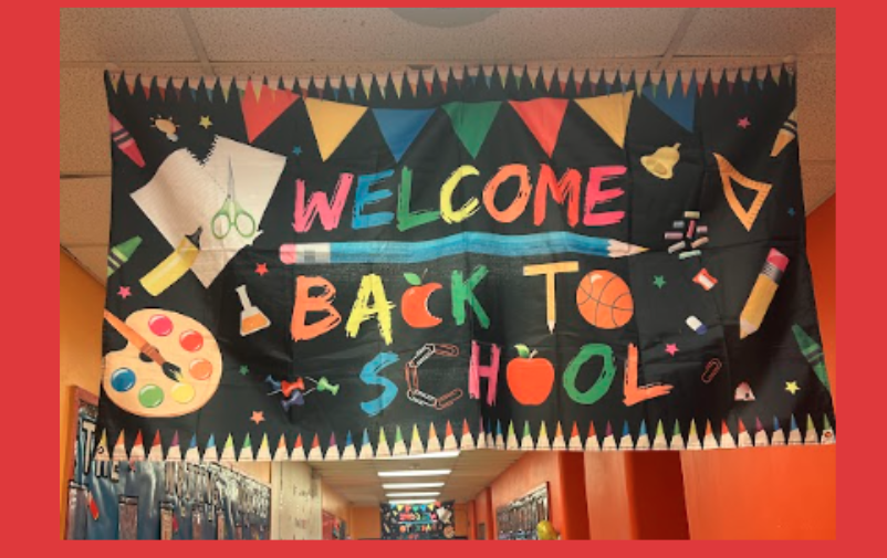 welcome back sign 