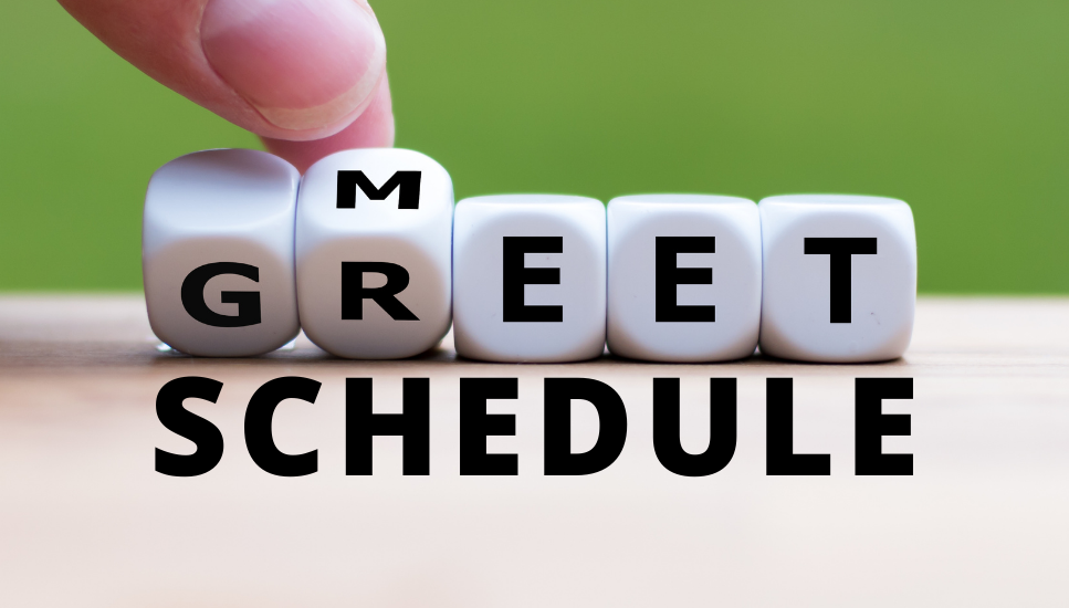 Meet n Greet Schedule banner