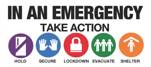 in an emergency take action