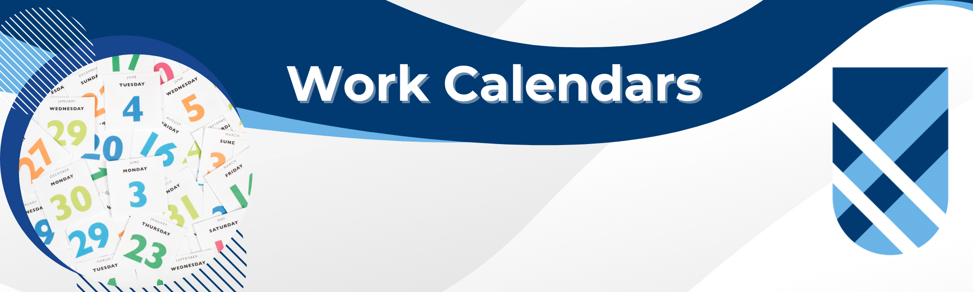 Work Calendar Banner