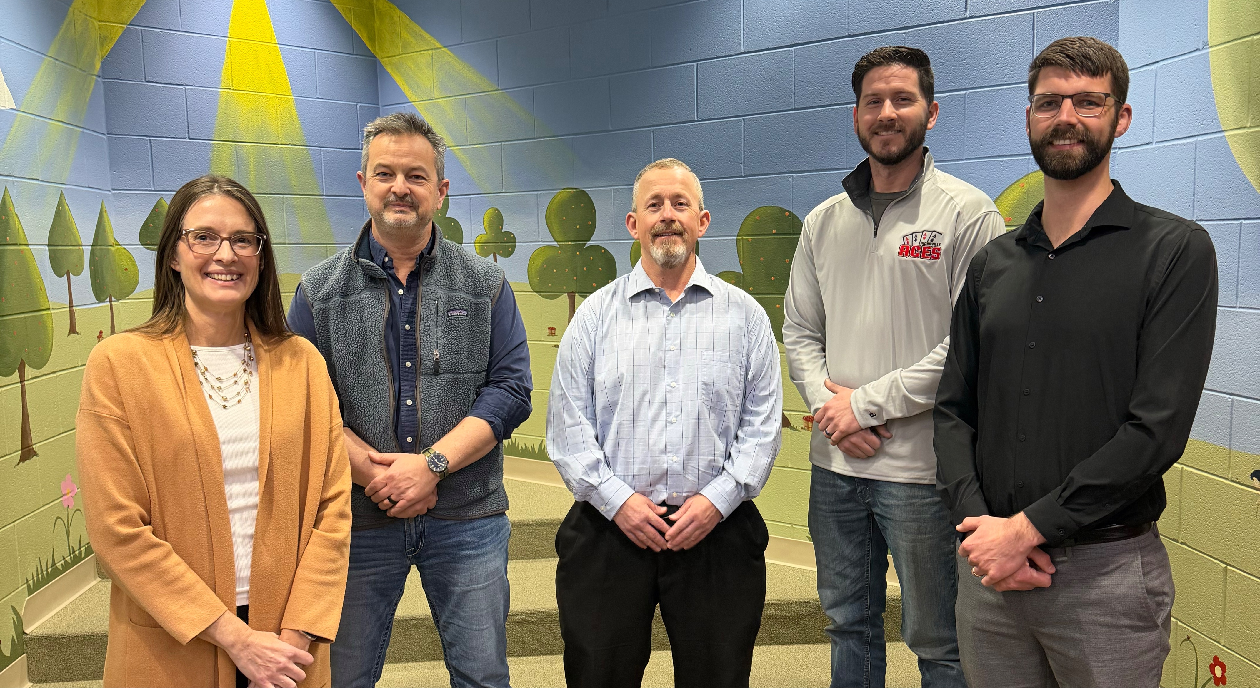 Front Row: Jennifer Caryer, Galen Methvin, Dave Graber, Tyler Levy, and   Eric Vetter