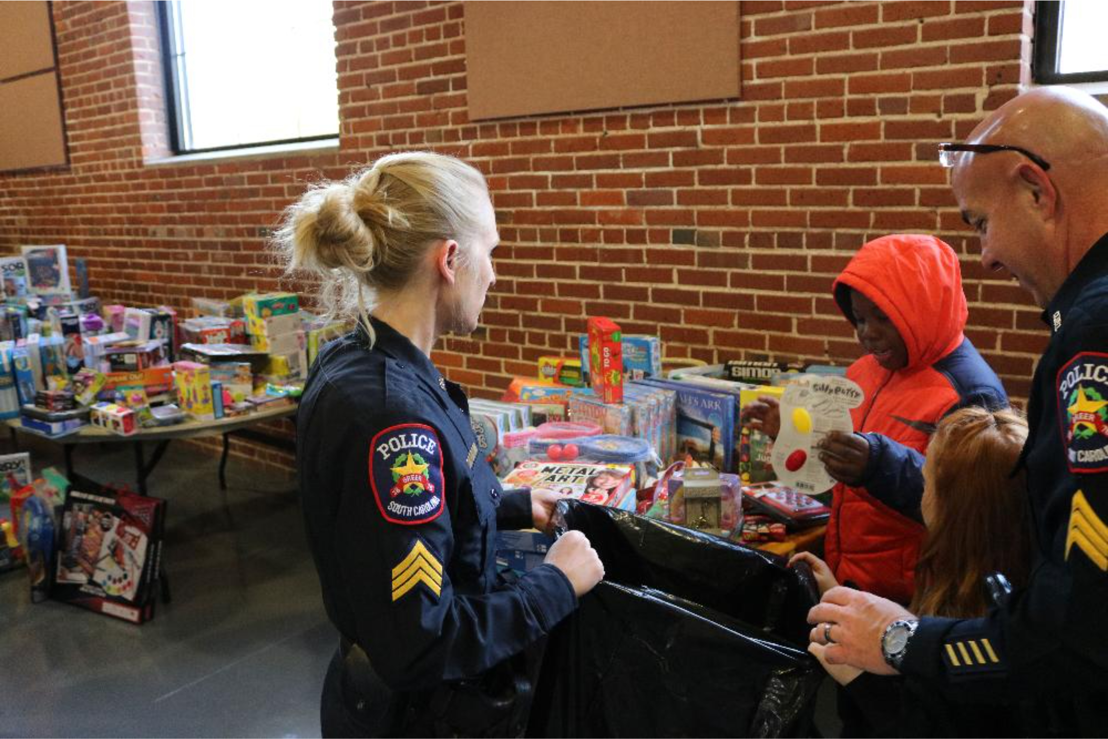 Cops for Tots event