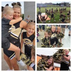 Cheer squad collage