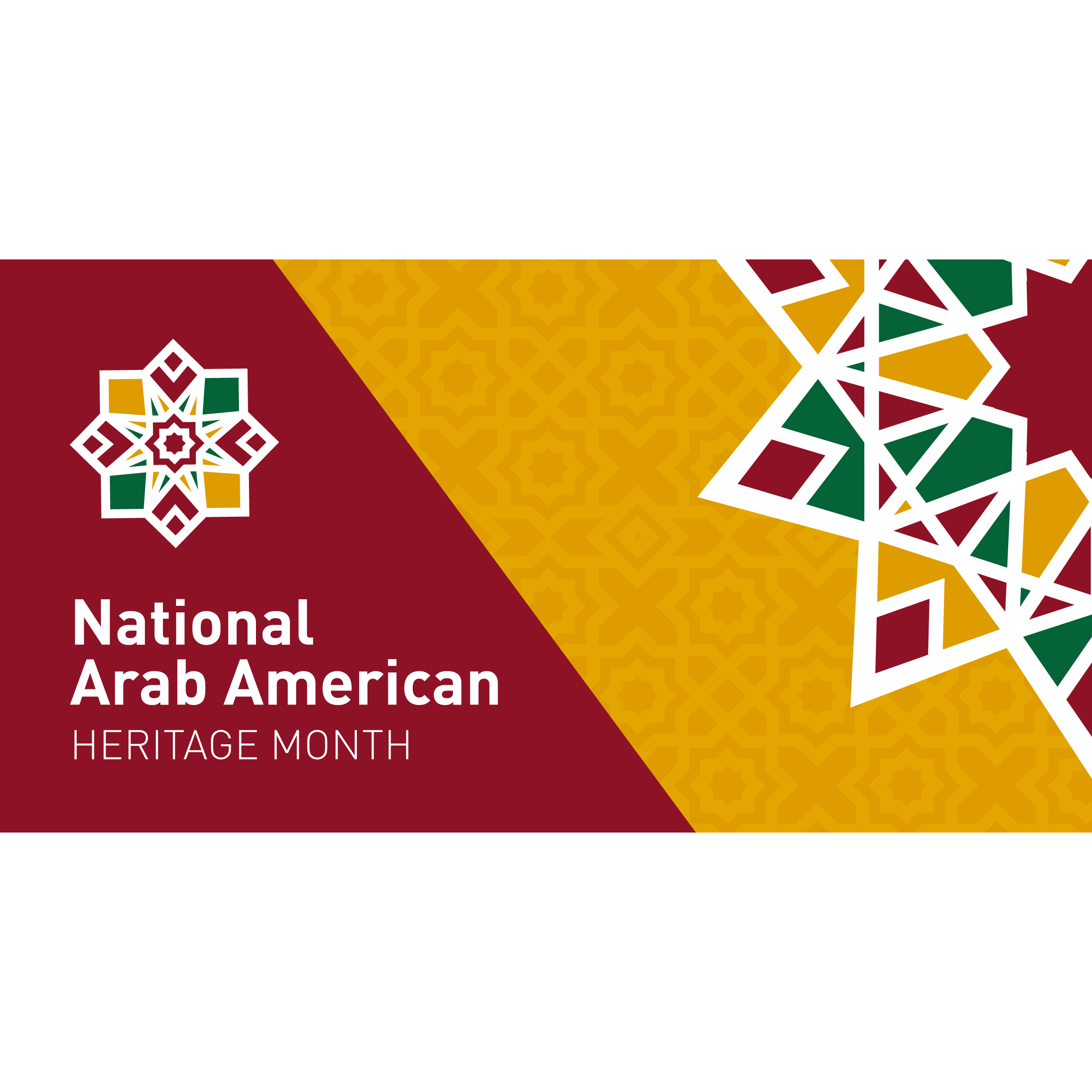 National Arab American Heritage Month graphic
