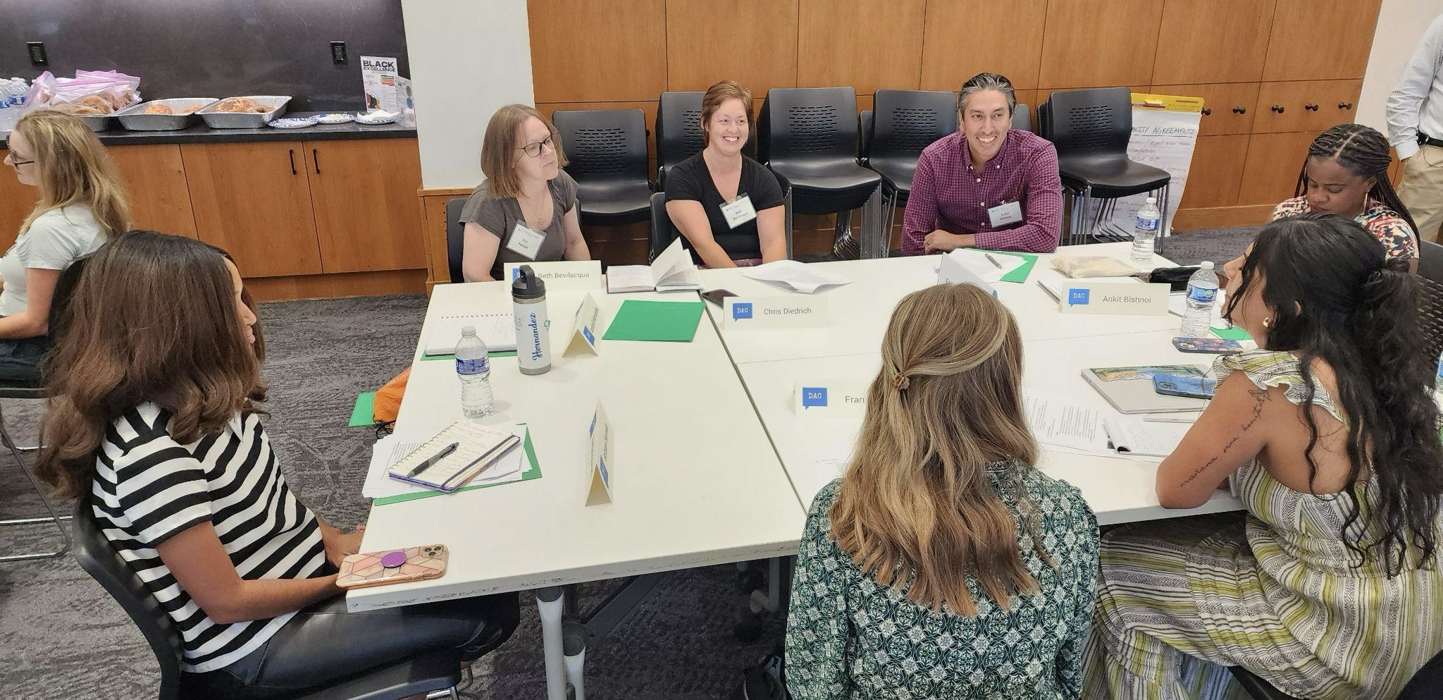 Group of people sitting at table