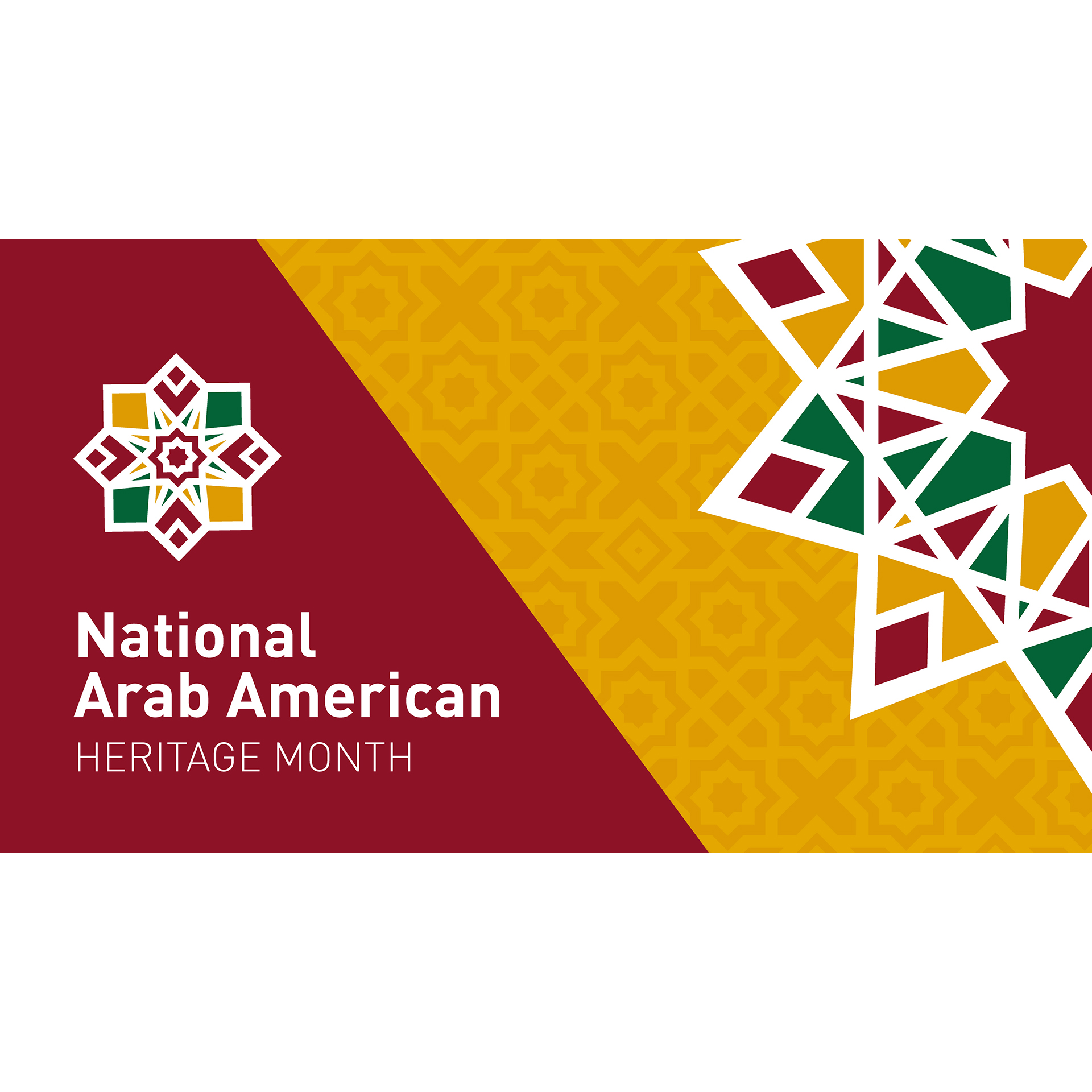 National Arab American Heritage Month graphic
