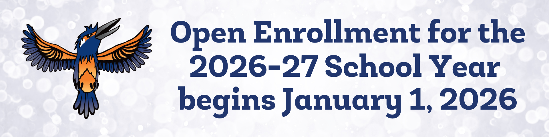 Banner saying application begin January 1st 2026