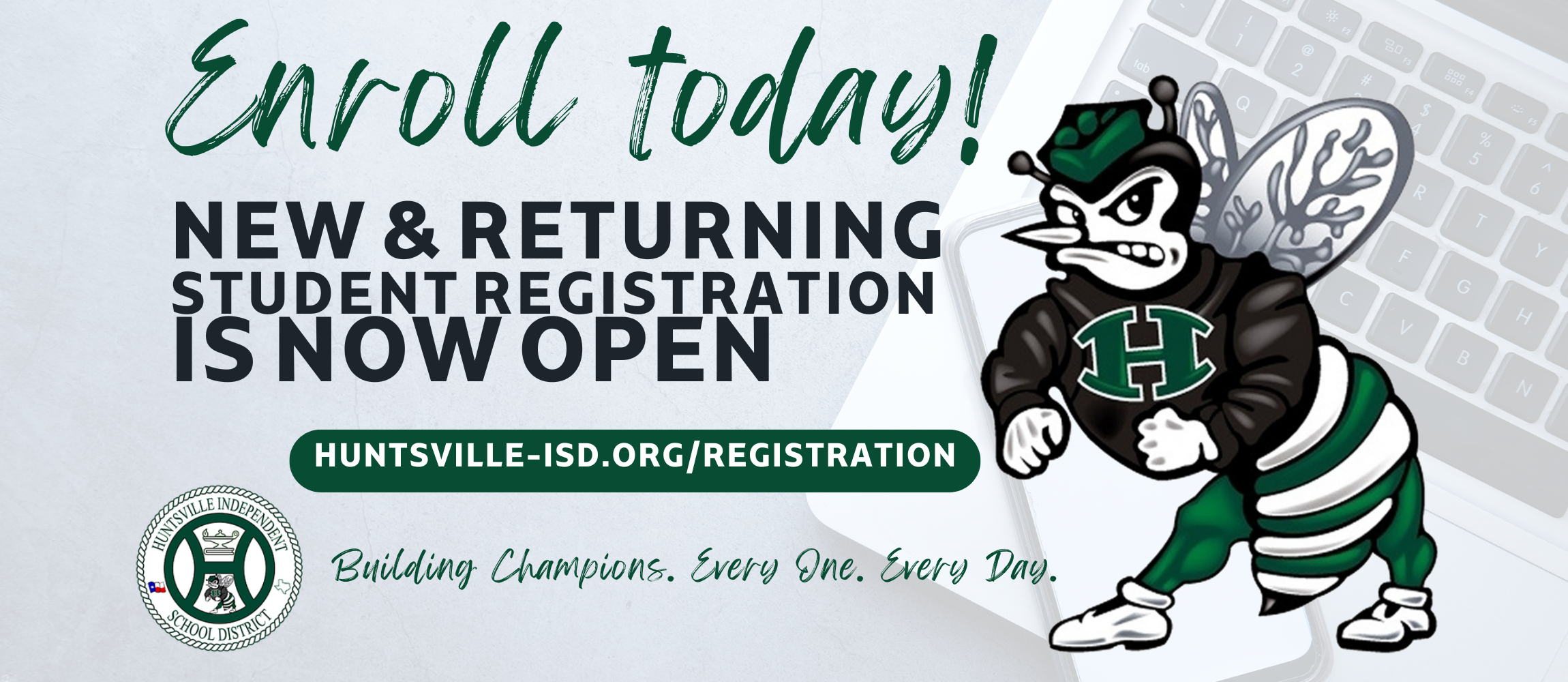 Enroll Today graphic