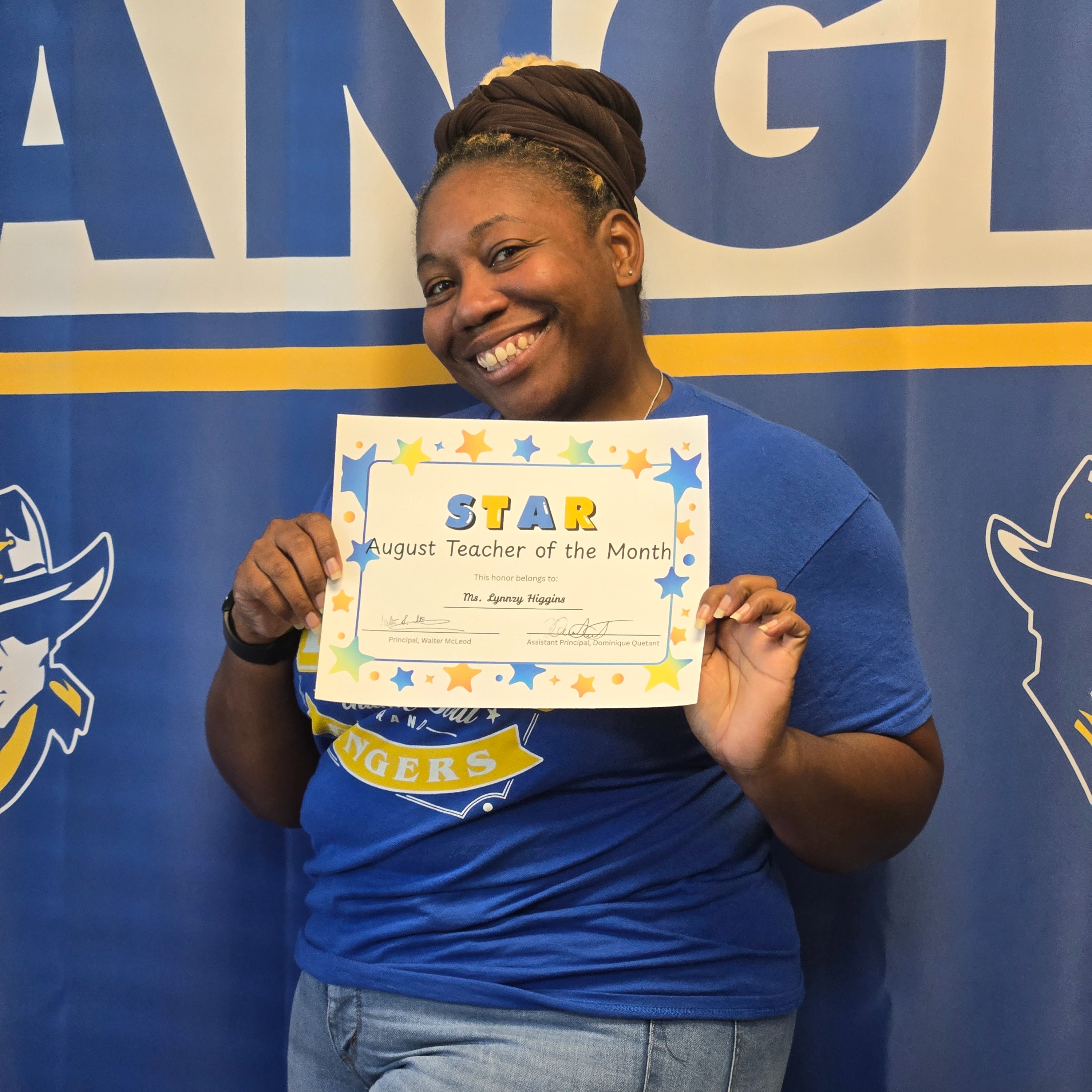August Teacher of the Month