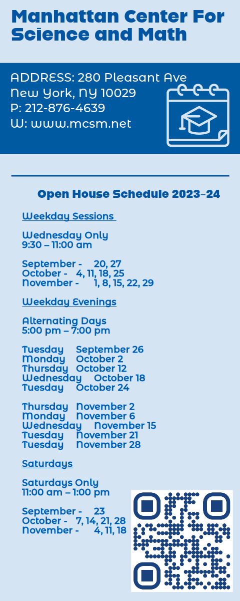 Open House Calendar 