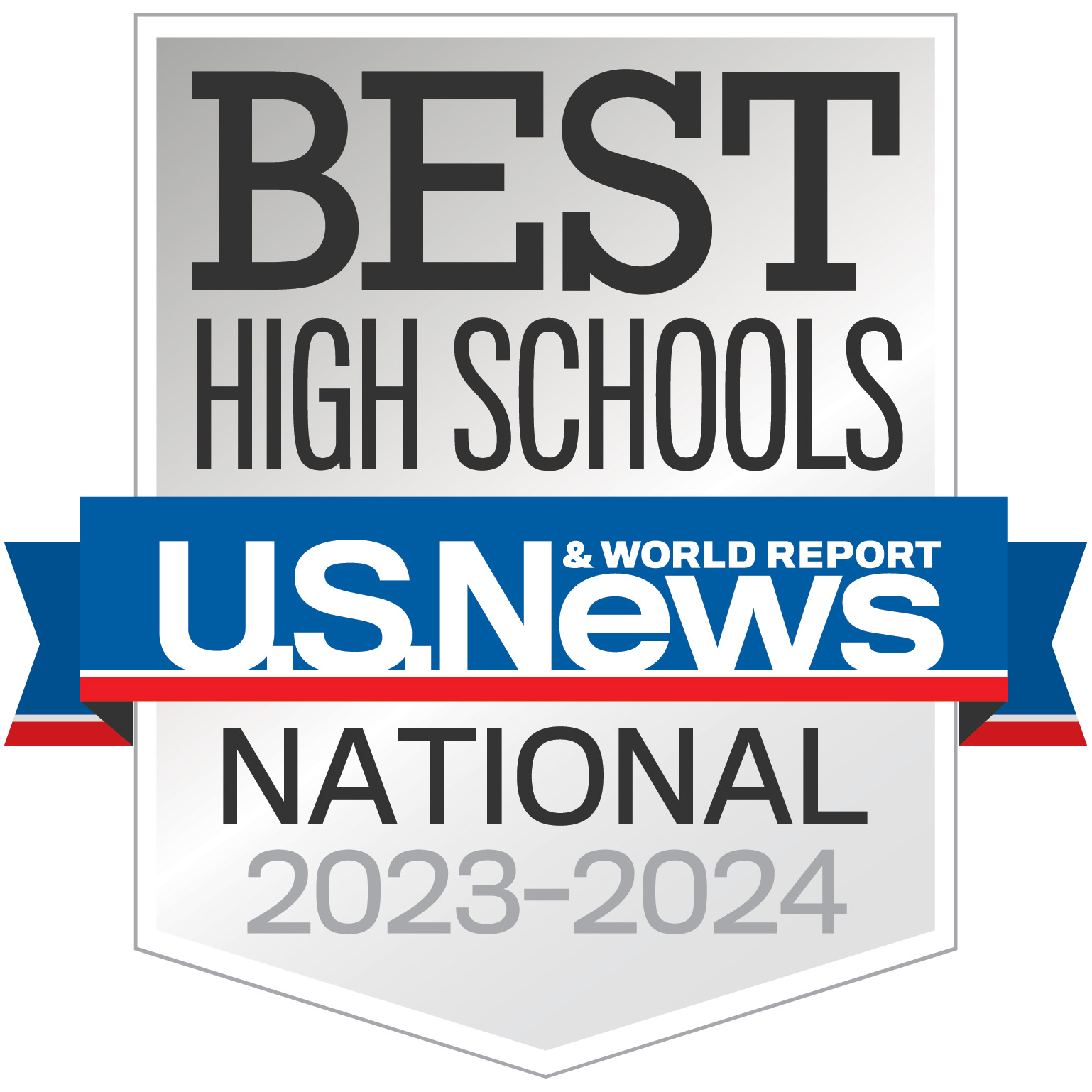 U.S. News & World Report Best High Schools 2023-2024 Award Badge