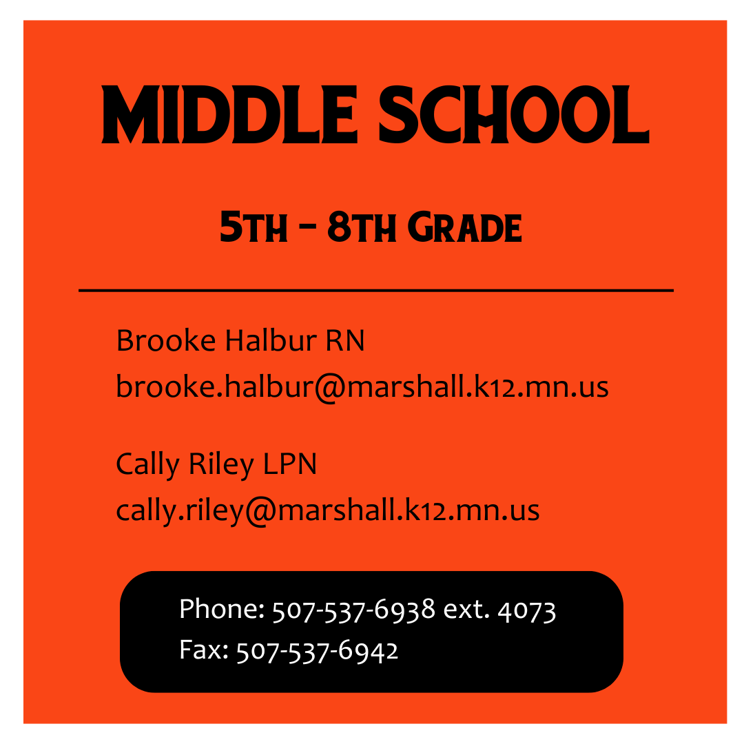 Middle School 5th-8th Grade Phone: 507-537-6938 ext. 4073 Fax: 507-537-6942