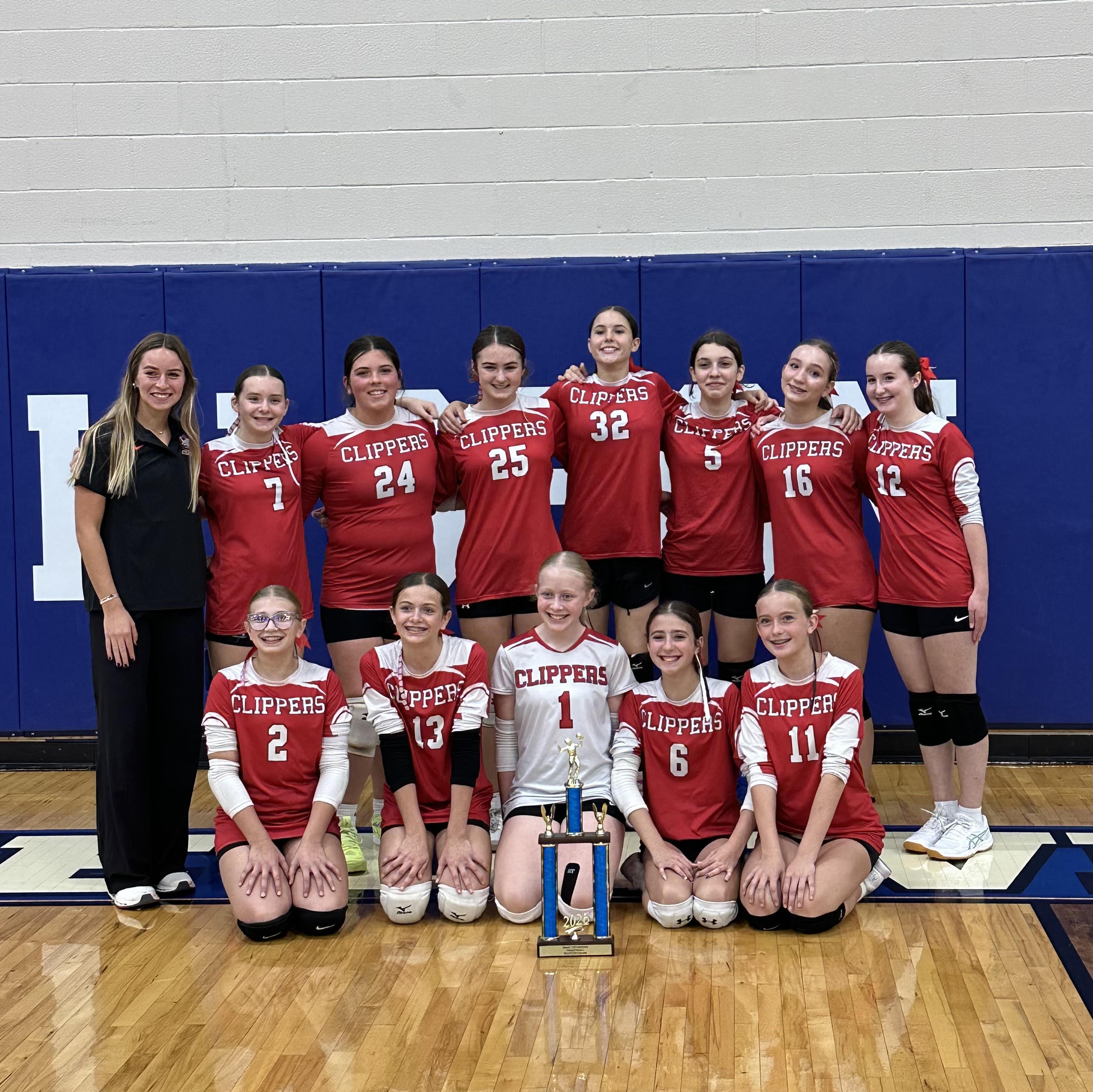7th Grade Volleyball EOAC Champions