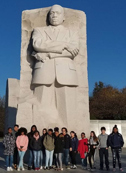 Our 9th graders at MLK Memorial