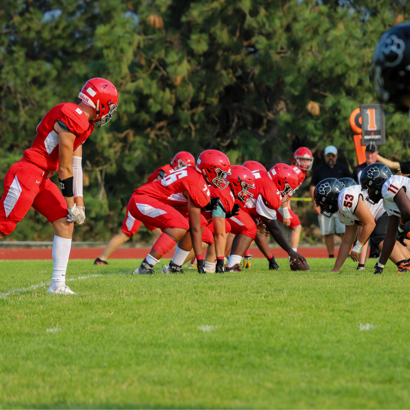 football line of scrimmage