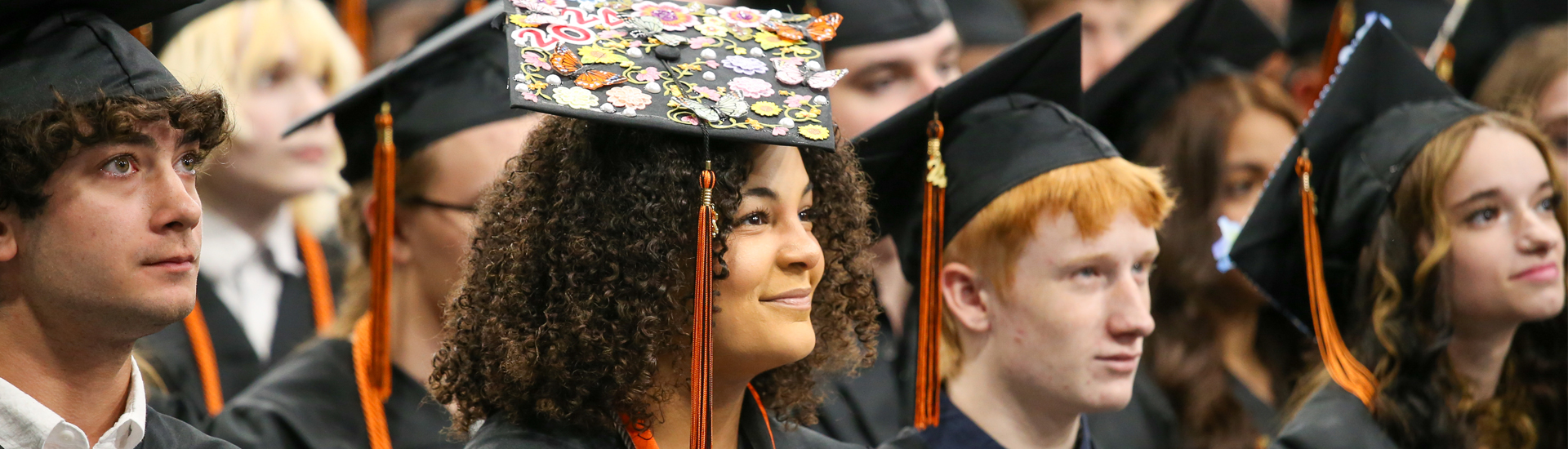 Graduate smiling