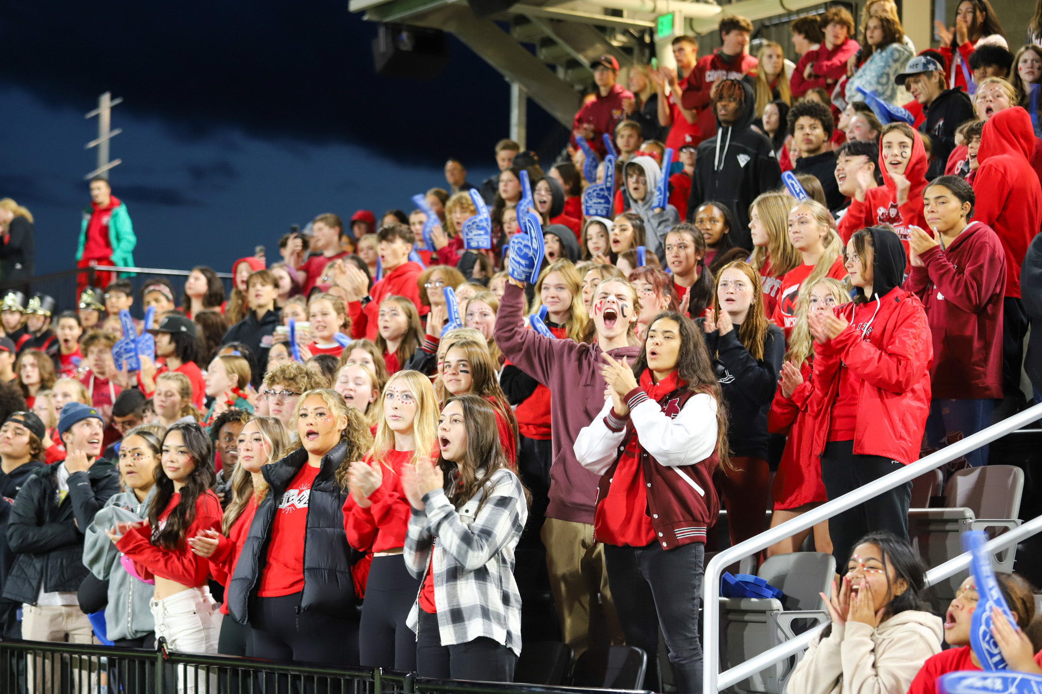 Fans cheering