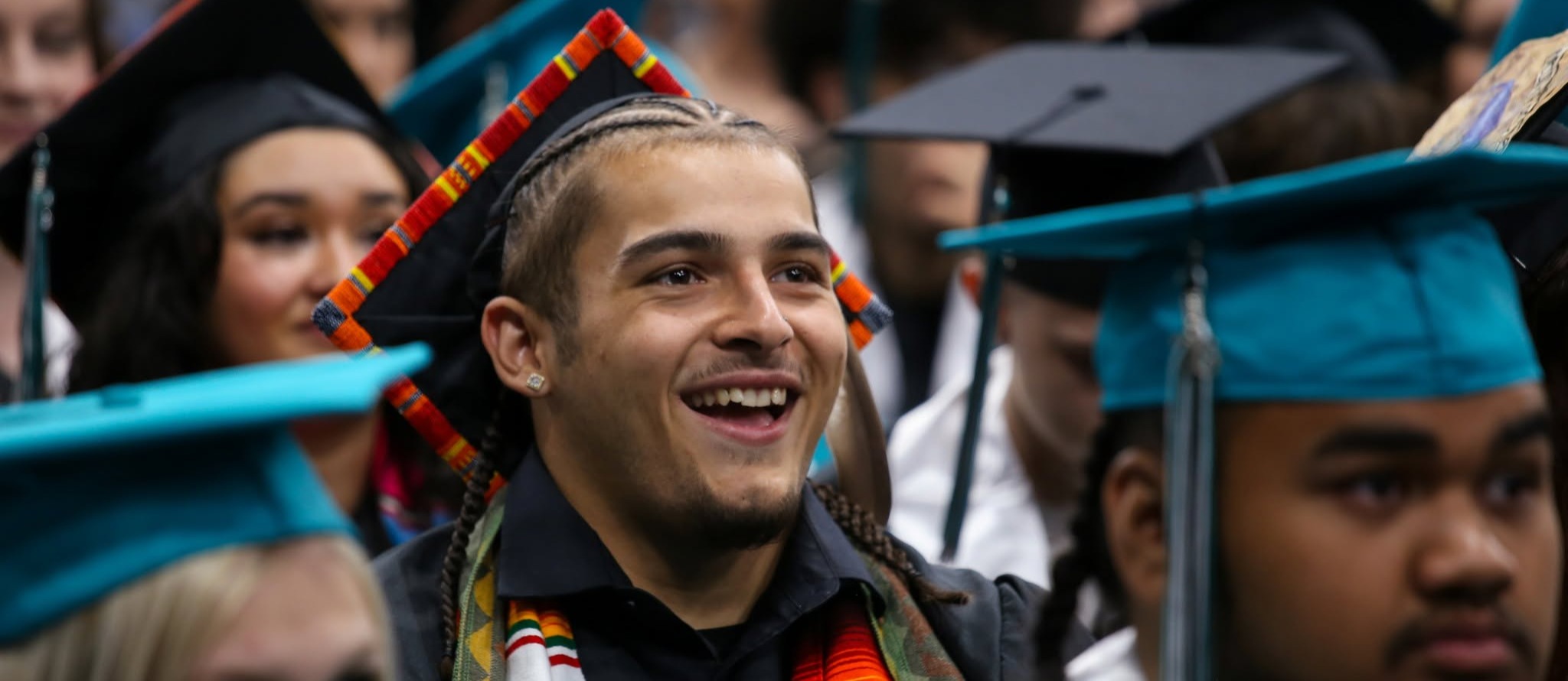 Graduate smiling