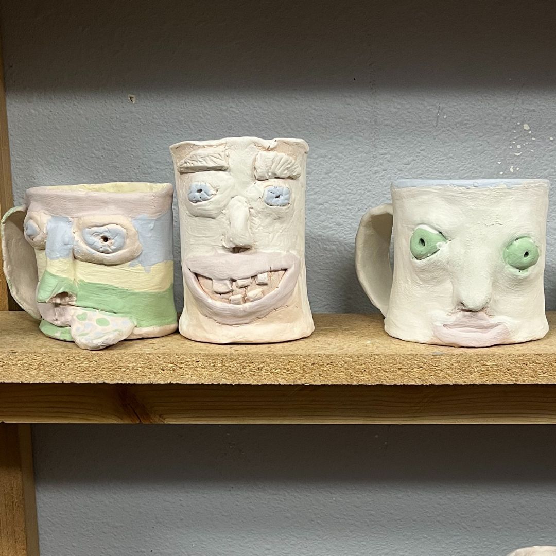 Student pottery work