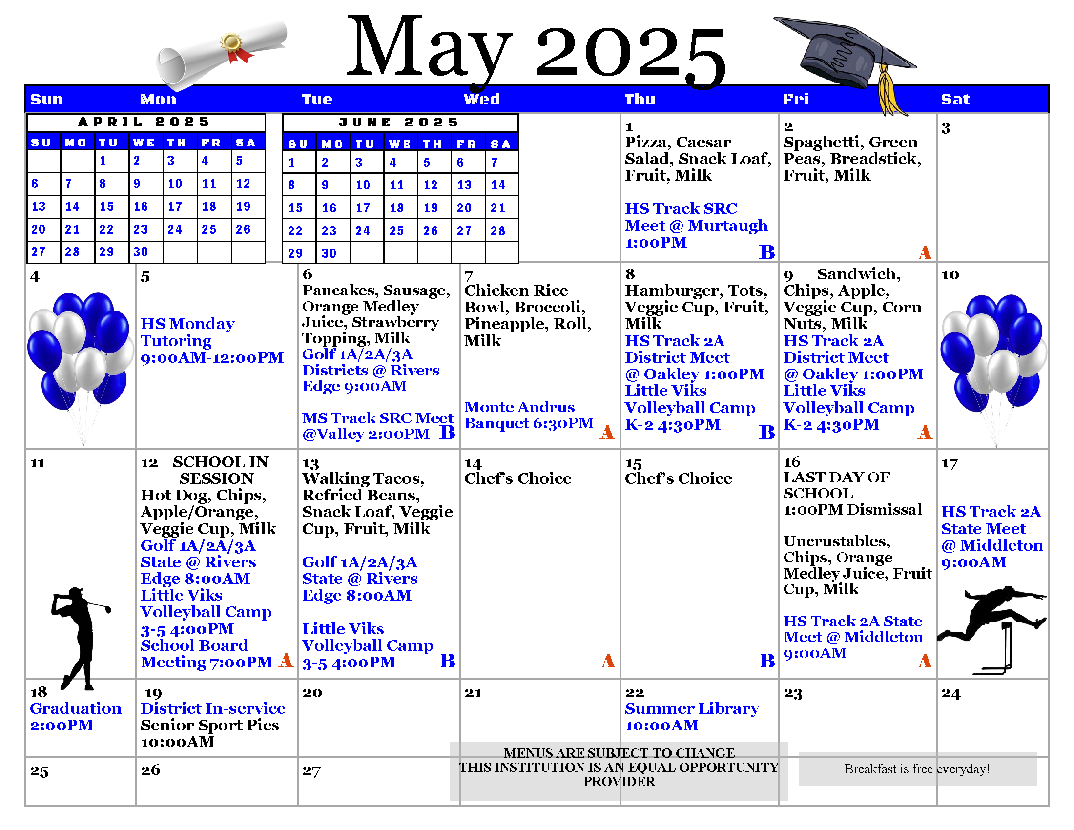 May Calendar