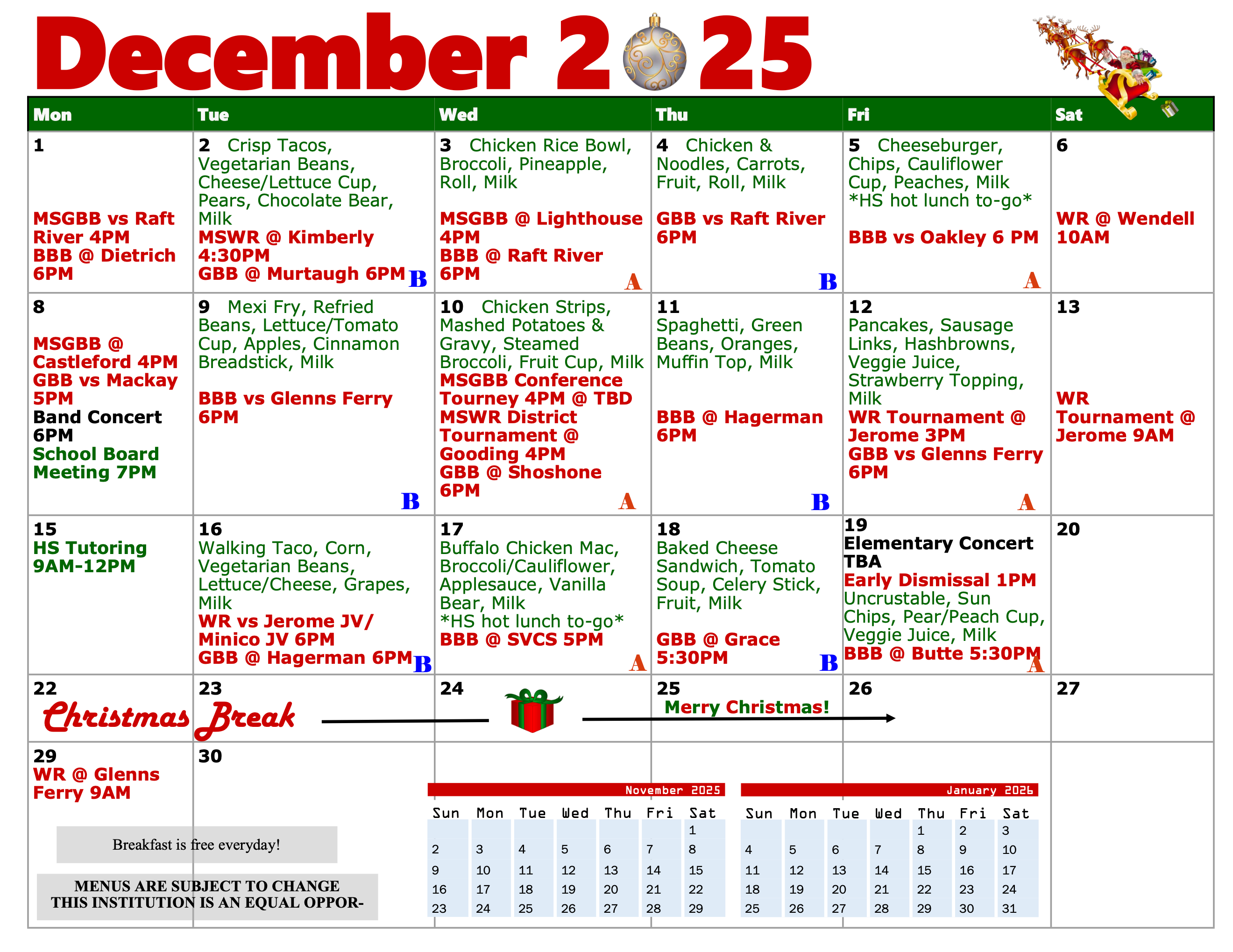 December Calendar