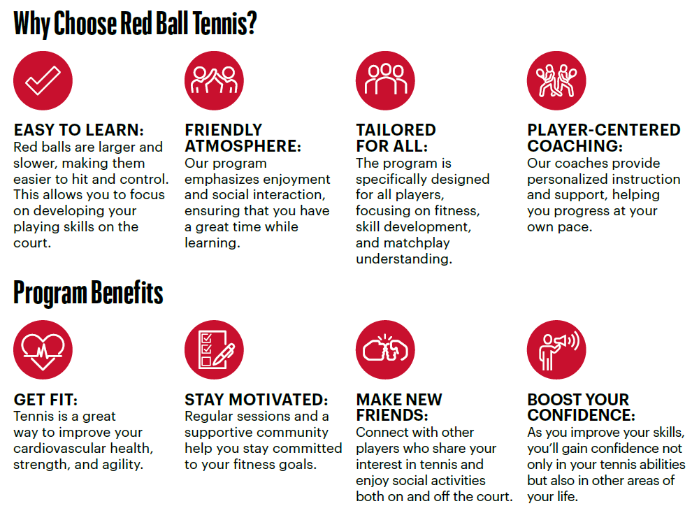 why choose red ball tennis?