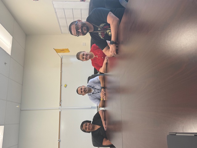 Principal Yvette Bakken, Superintendent Fred Trujillo, SPED/Federal Programs Director Martina Tapia, and Assistant Principal/Athletic Director Thomas Vigil