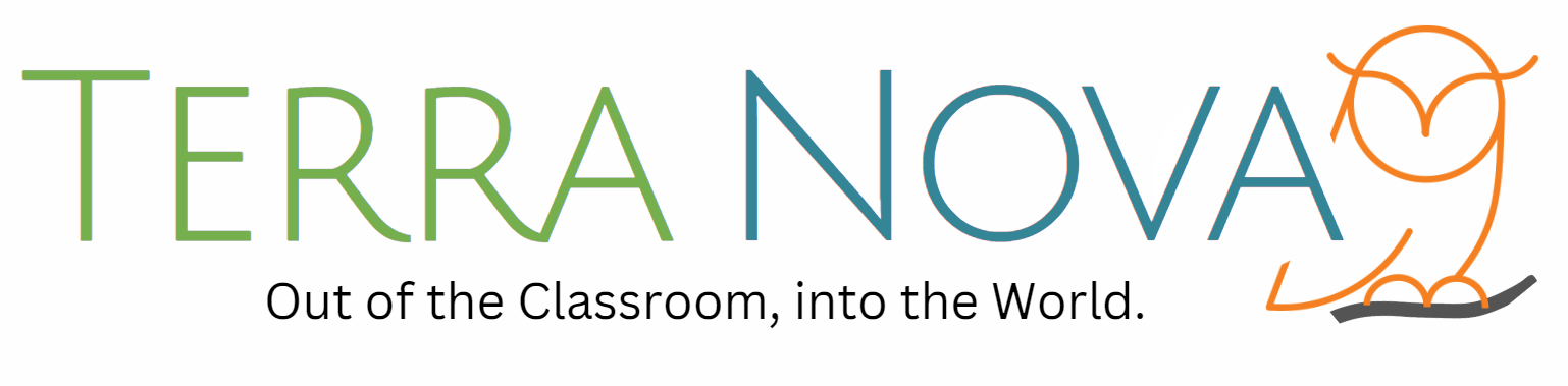 out of the classroom into the world beneath terra nova owl logo