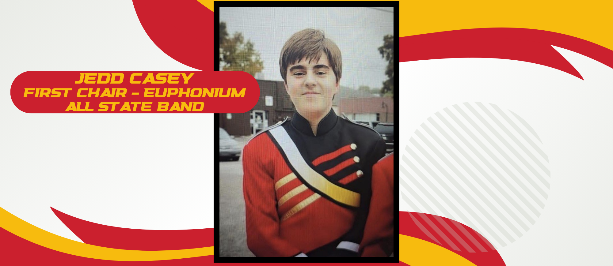 AHS student Jedd Casey, selected to First Chair - Euphonium for the All-State Band