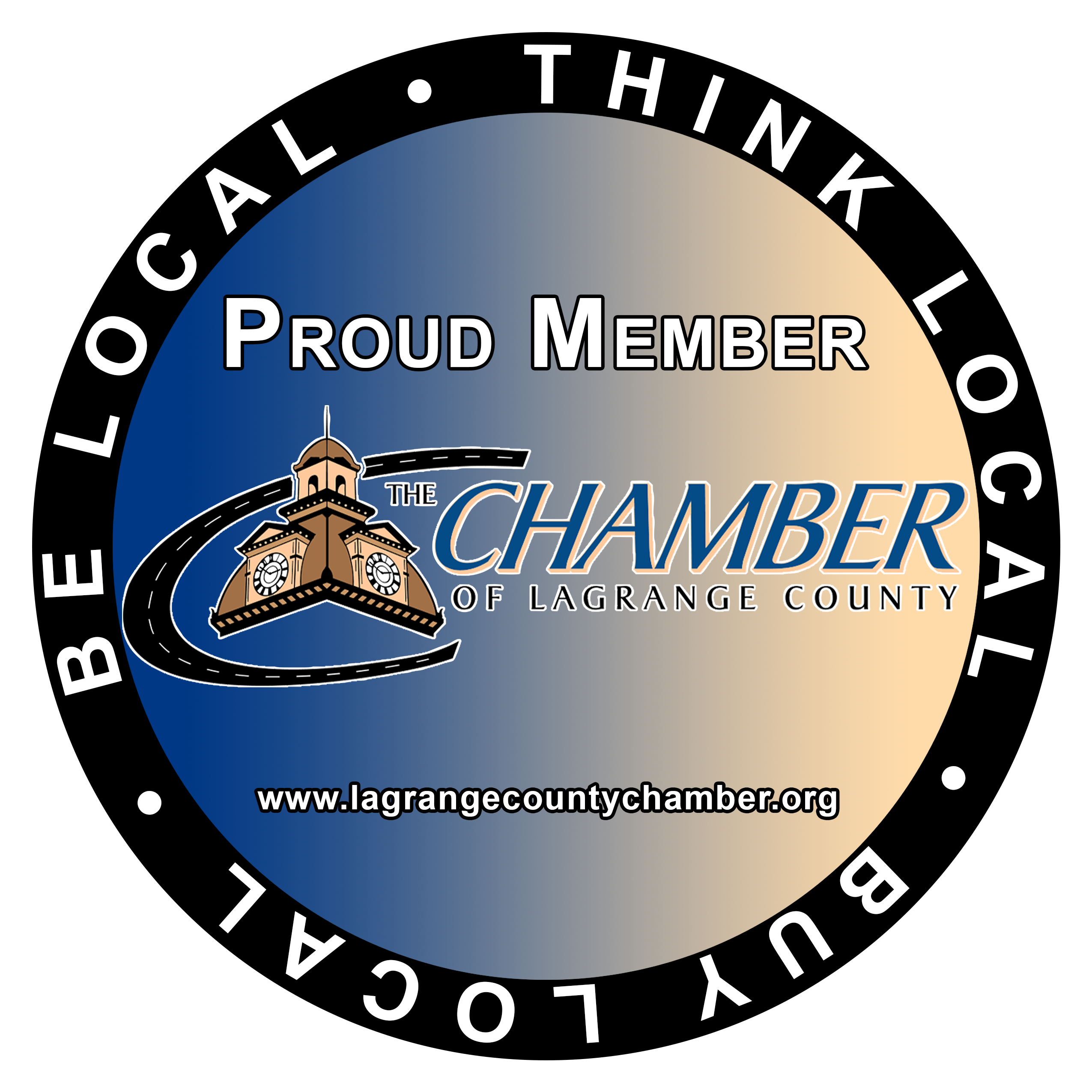Lagrange County Chamber Member sticker