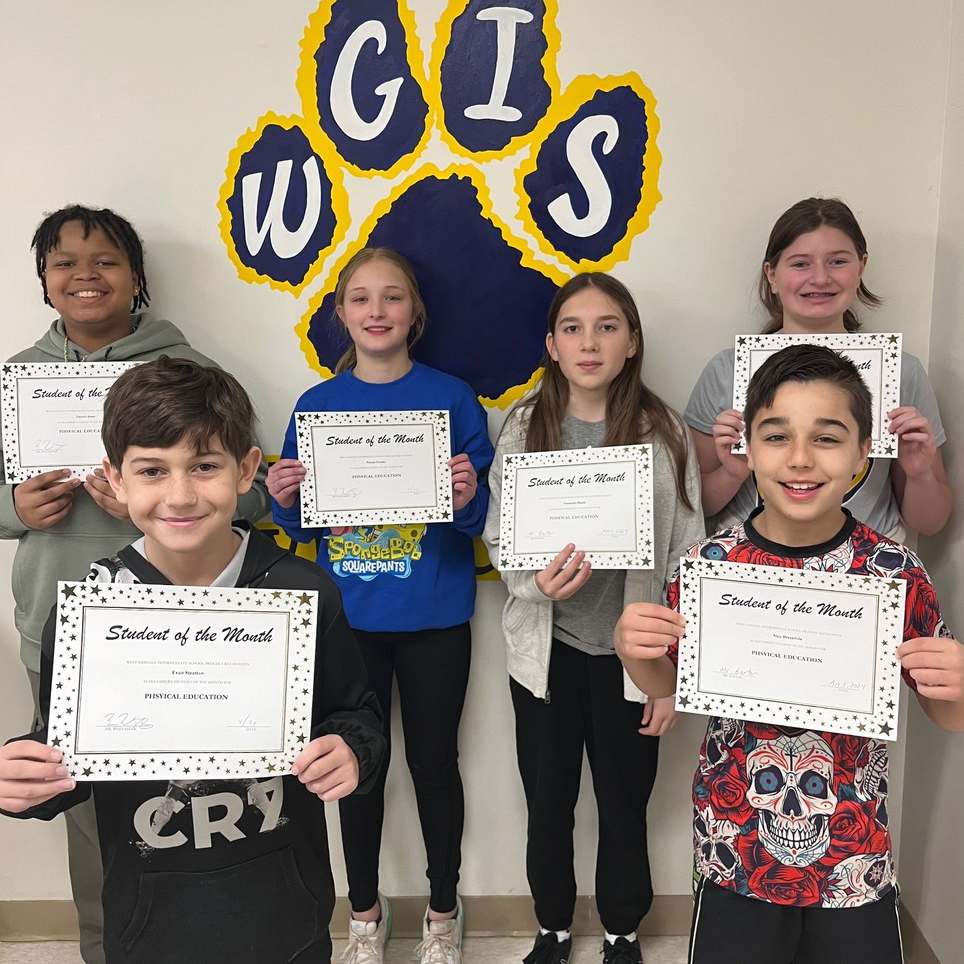 Phys Ed Students of the Month