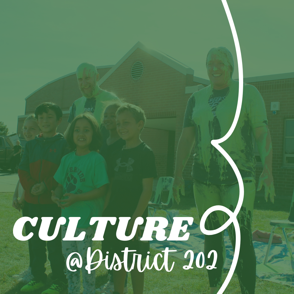 culture @ district 202, image of staff being slimed by students
