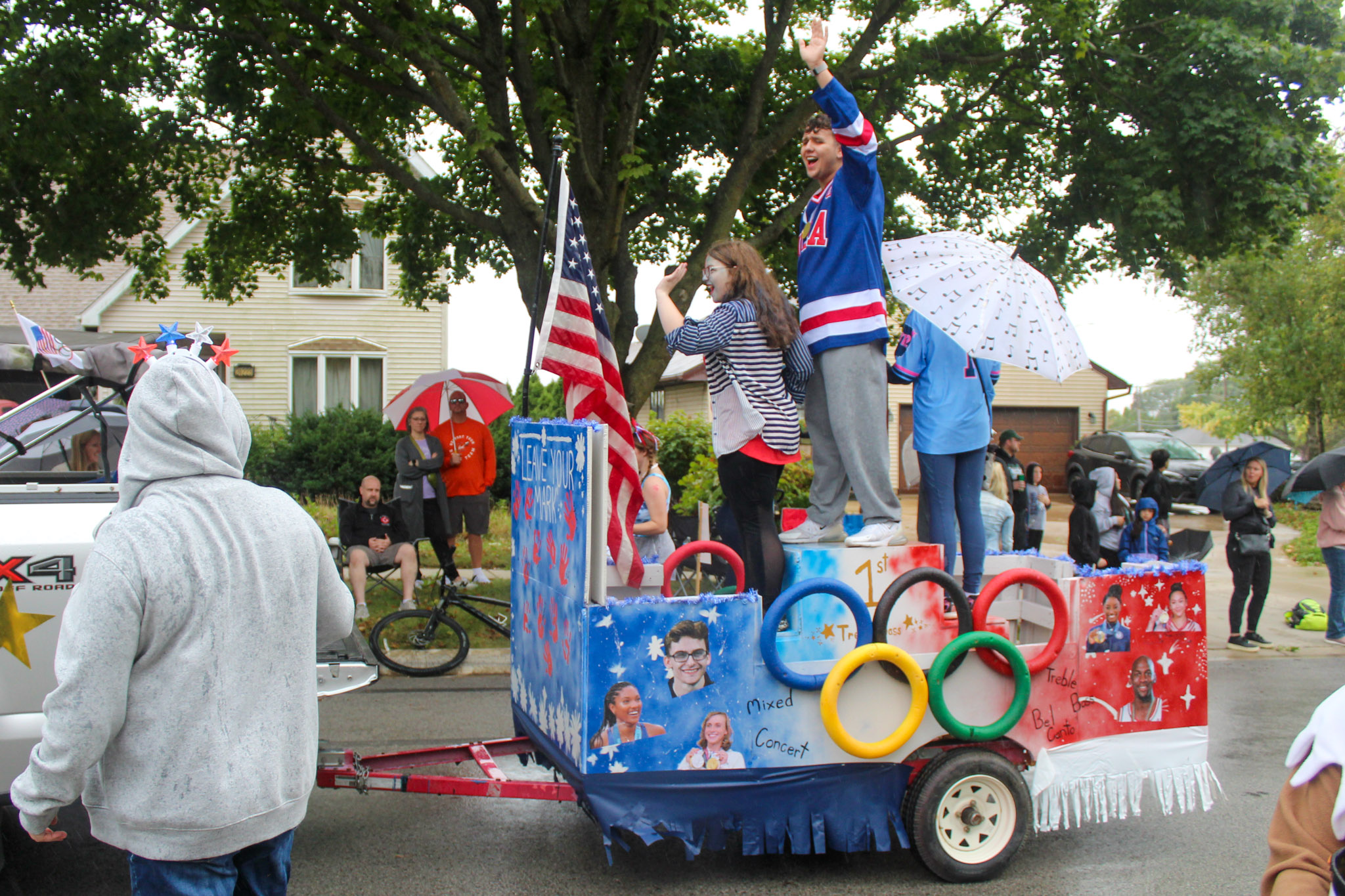 Plainfield South High School choir float