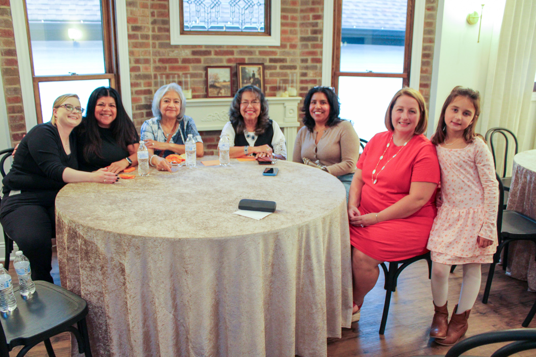 group of women seated at round table