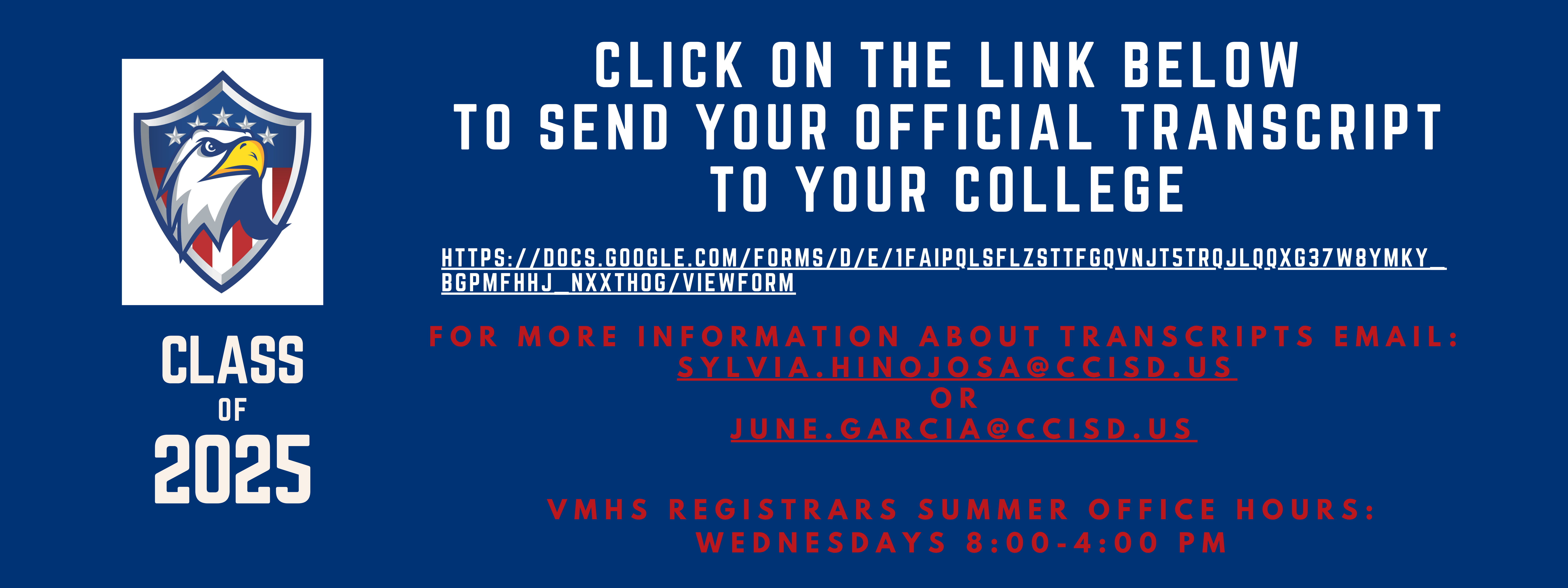 Transcript Info Summer