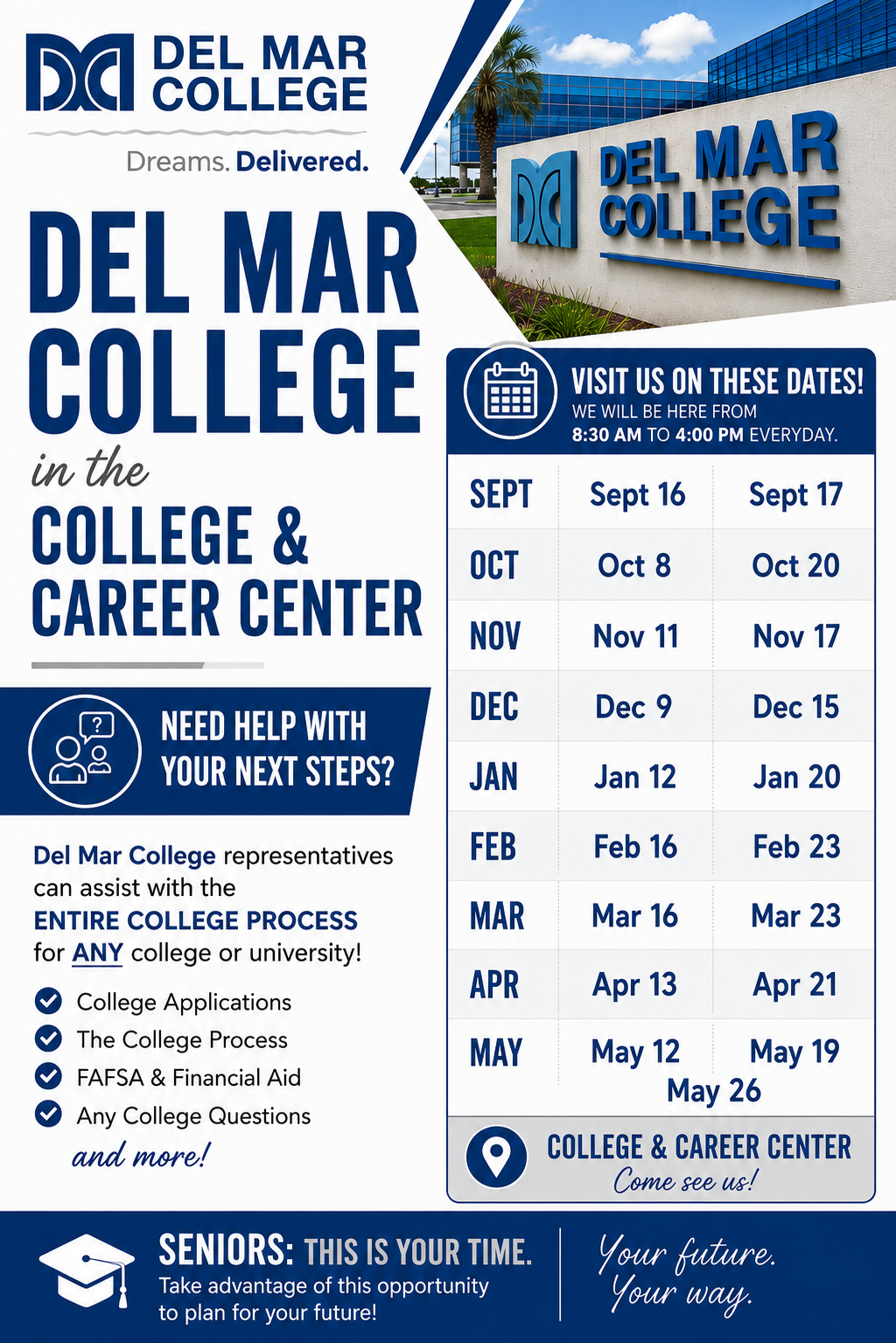 DMC Dates at VMHS