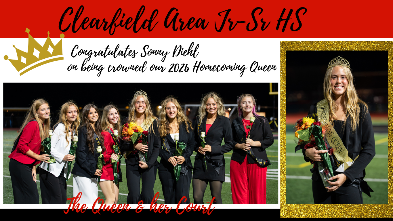 Homecoming Queen and her court
