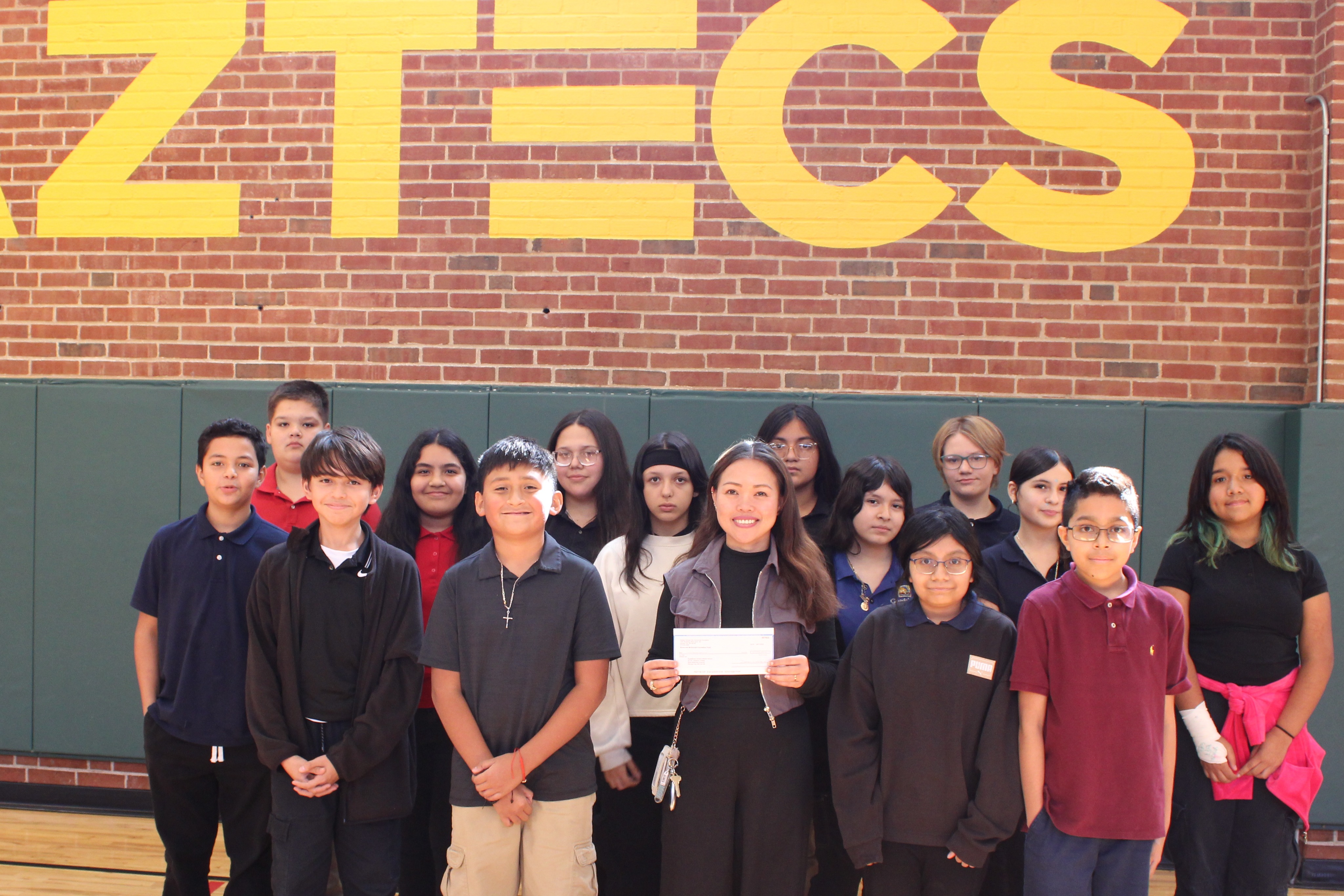 Ms. Lindsey and students