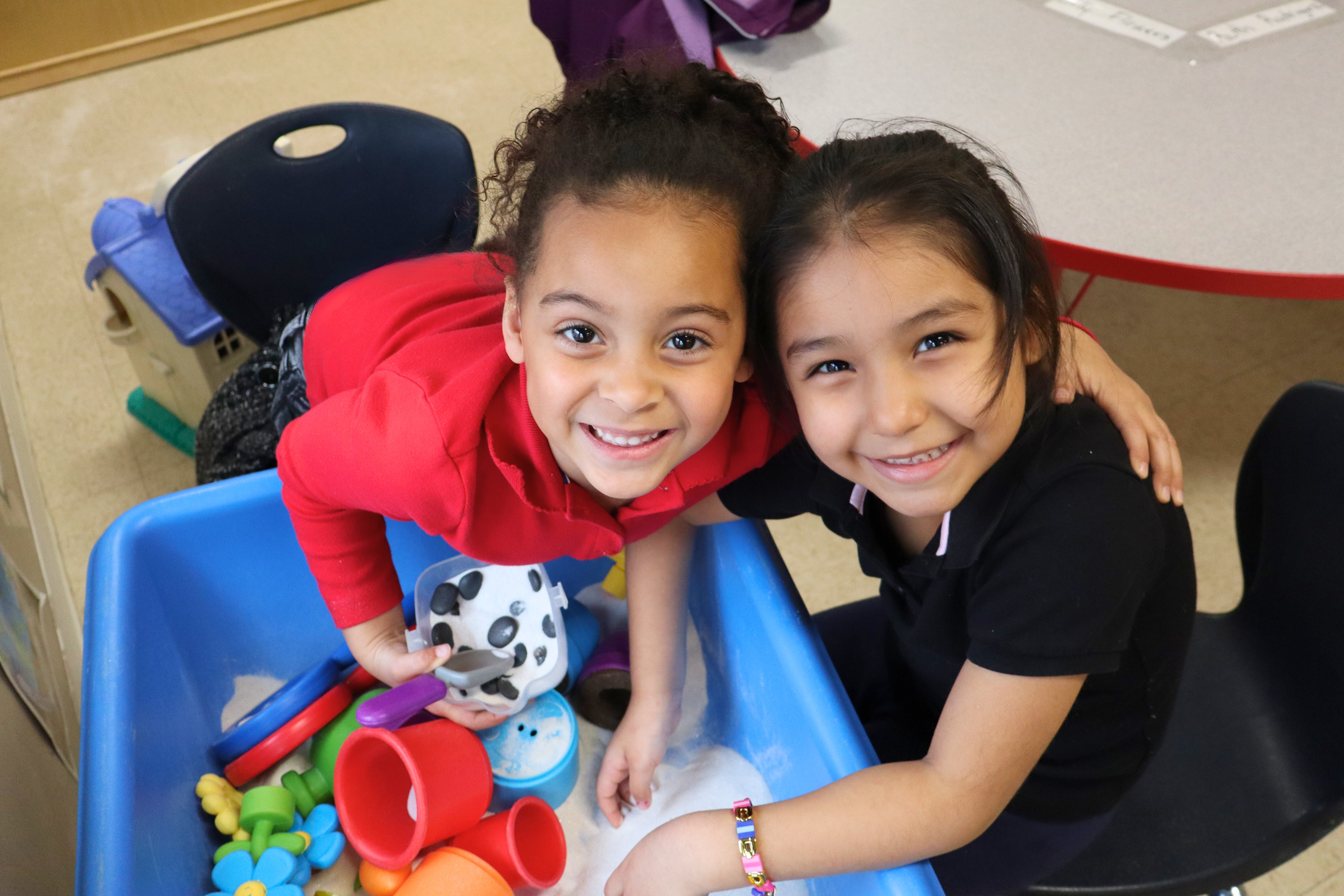 Students hugging